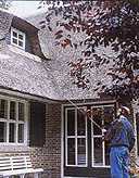 Spraying fire retardant